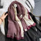 Women Scarf Leopard Print Cotton Large Size Scarfs For Winter Shawls Winter Warm Casual Wear For Women Lovely Floral Tassel Cotton ab Shawls Lady Silk Wraps Scarves Stevvex