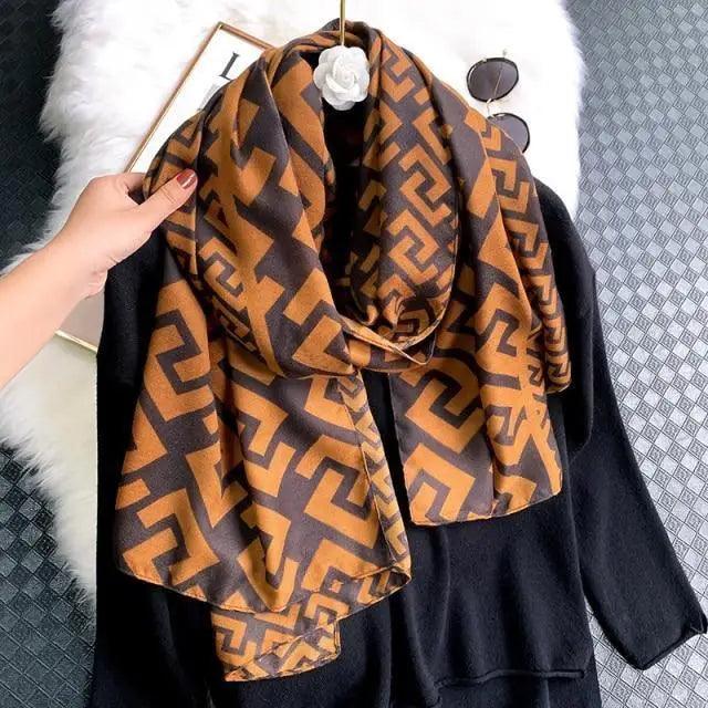 Women Scarf Leopard Print Cotton Large Size Scarfs For Winter Shawls Winter Warm Casual Wear For Women Lovely Floral Tassel Cotton ab Shawls Lady Silk Wraps Scarves Stevvex