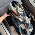 Women Scarf Leopard Print Cotton Large Size Scarfs For Winter Shawls Winter Warm Casual Wear For Women Lovely Floral Tassel Cotton ab Shawls Lady Silk Wraps Scarves Stevvex