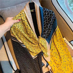 Women Scarf Leopard Print Cotton Large Size Scarfs For Winter Shawls Winter Warm Casual Wear For Women Lovely Floral Tassel Cotton ab Shawls Lady Silk Wraps Scarves Stevvex
