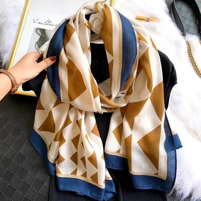 Women Scarf Leopard Print Cotton Large Size Scarfs For Winter Shawls Winter Warm Casual Wear For Women Lovely Floral Tassel Cotton ab Shawls Lady Silk Wraps Scarves Stevvex