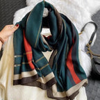 Women Scarf Leopard Print Cotton Large Size Scarfs For Winter Shawls Winter Warm Casual Wear For Women Lovely Floral Tassel Cotton ab Shawls Lady Silk Wraps Scarves Stevvex