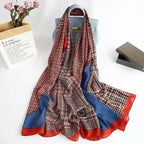 Women Scarf Leopard Print Cotton Large Size Scarfs For Winter Shawls Winter Warm Casual Wear For Women Lovely Floral Tassel Cotton ab Shawls Lady Silk Wraps Scarves Stevvex