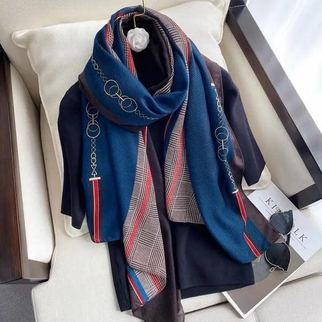 Women Scarf Leopard Print Cotton Large Size Scarfs For Winter Shawls Winter Warm Casual Wear For Women Lovely Floral Tassel Cotton ab Shawls Lady Silk Wraps Scarves Stevvex