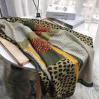 Women Scarf Leopard Print Cotton Large Size Scarfs For Winter Shawls Winter Warm Casual Wear For Women Lovely Floral Tassel Cotton ab Shawls Lady Silk Wraps Scarves Stevvex