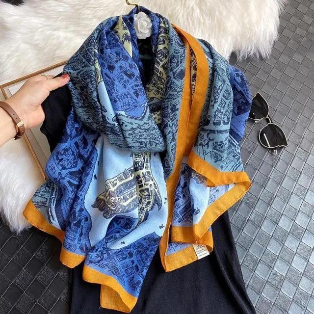 Women Scarf Leopard Print Cotton Large Size Scarfs For Winter Shawls Winter Warm Casual Wear For Women Lovely Floral Tassel Cotton ab Shawls Lady Silk Wraps Scarves Stevvex