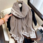 Women Scarf Leopard Print Cotton Large Size Scarfs For Winter Shawls Winter Warm Casual Wear For Women Lovely Floral Tassel Cotton ab Shawls Lady Silk Wraps Scarves Stevvex