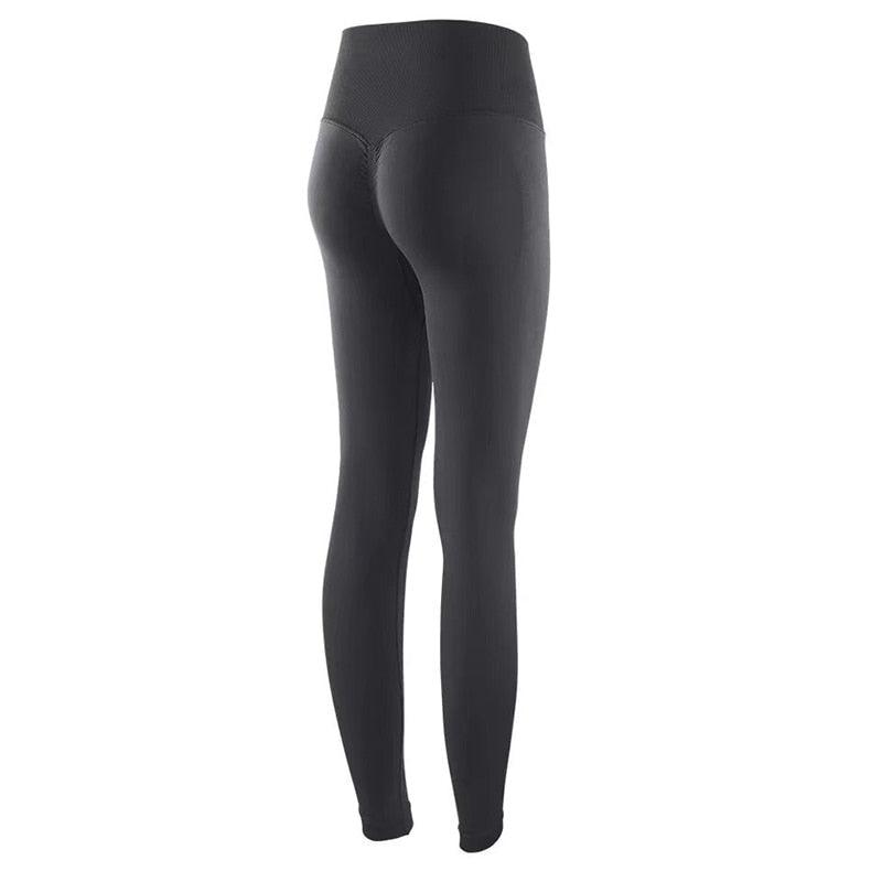 Women Seamless Leggings High Waist Elastic Push Up Leggings Women Lifting Leggings Seamless Workout Yoga Pants Fitness Solid Slim Sport Legging Pants Elegant Soft Female Leggings Stevvex