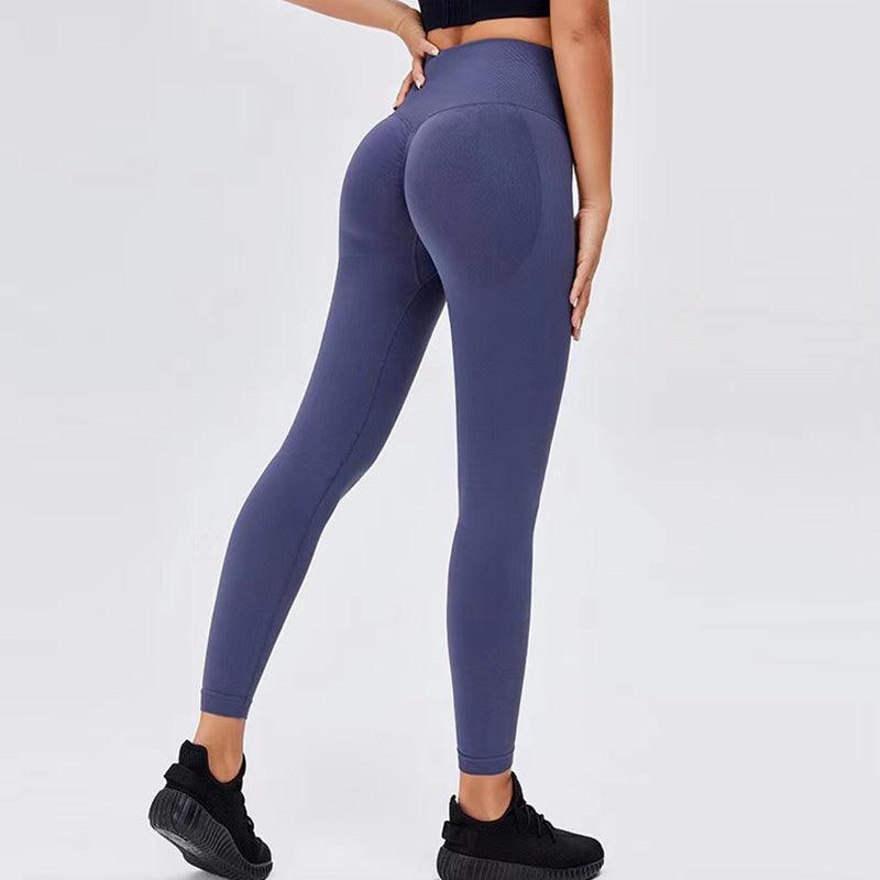 Women Seamless Leggings High Waist Elastic Push Up Leggings Women Lifting Leggings Seamless Workout Yoga Pants Fitness Solid Slim Sport Legging Pants Elegant Soft Female Leggings Stevvex