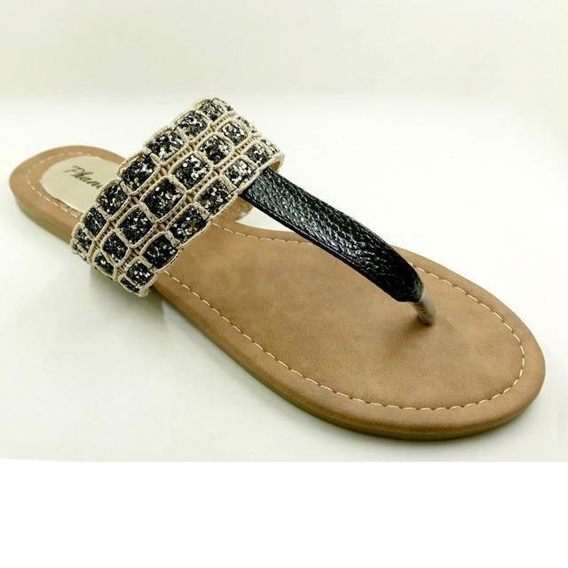 Women Shoes Summer Sandals Casual Shoes Buckle Beach Floral Sandals For Women Flip Flops Thong Flat Sandals T-Strap Sandals Strappy Sandals Modern Outdoor Sandals Stevvex