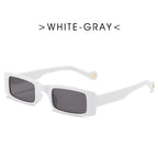 Women Small Luxury Rectangle Sunglasses For Women Lightweight Frame Glasses Elegant Summer UV400 Protection Outdoor Sunglasses Fashion Design Stevvex