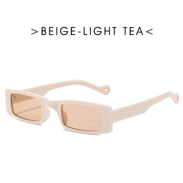 Women Small Luxury Rectangle Sunglasses For Women Lightweight Frame Glasses Elegant Summer UV400 Protection Outdoor Sunglasses Fashion Design Stevvex