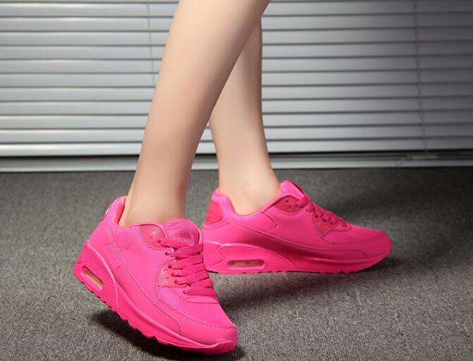 Women Soft Platform Sneakers Green Black Pink Breathable Air Cushion Casual Sports Women Trainers Fashion Lightweight Tennis Sport Walking Athletic Casual Footwear Sneakers Stevvex
