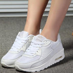 Women Soft Platform Sneakers Green Black Pink Breathable Air Cushion Casual Sports Women Trainers Fashion Lightweight Tennis Sport Walking Athletic Casual Footwear Sneakers Stevvex