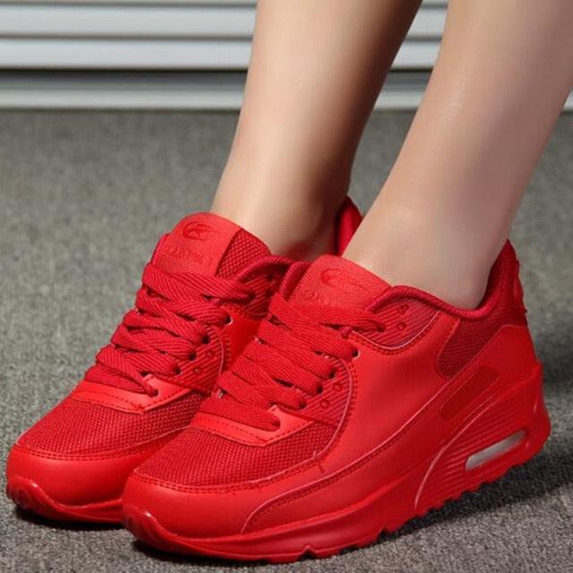 Women Soft Platform Sneakers Green Black Pink Breathable Air Cushion Casual Sports Women Trainers Fashion Lightweight Tennis Sport Walking Athletic Casual Footwear Sneakers Stevvex