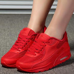 Women Soft Platform Sneakers Green Black Pink Breathable Air Cushion Casual Sports Women Trainers Fashion Lightweight Tennis Sport Walking Athletic Casual Footwear Sneakers Stevvex