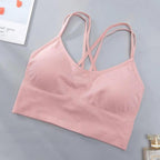Women Sports Bra Sexy Brathable Sports Top Yoga Bra Push Up Top Female Gym Fitness Sports Underwear Female Seamless bra