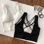Women Sports Bra Sexy Brathable Sports Top Yoga Bra Push Up Top Female Gym Fitness Sports Underwear Female Seamless bra