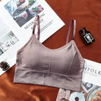 Women Sports Bra Sexy Brathable Sports Top Yoga Bra Push Up Top Female Gym Fitness Sports Underwear Female Seamless bra
