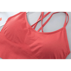 Women Sports Bra Sexy Brathable Sports Top Yoga Bra Push Up Top Female Gym Fitness Sports Underwear Female Seamless bra