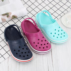 Women Summer Beach Shoes Breathable Garden Clogs Home Shoes Platforms Unisex  Beach Sandals Comfortable Slip On Shoes Lightweight Indoor Outdoor Clogs Shower Water Shoes