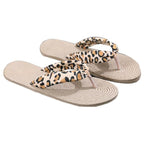 Women Summer Floral Flip Flops Beach Sandals Thongs Slippers Hemp Rope Travel Flip-Flops Unisex Home Slippers Flax Women House Slipper Open-Toe Breathable Slippers Stevvex
