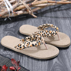 Women Summer Floral Flip Flops Beach Sandals Thongs Slippers Hemp Rope Travel Flip-Flops Unisex Home Slippers Flax Women House Slipper Open-Toe Breathable Slippers Stevvex