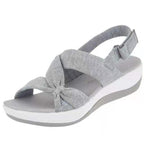 Women Summer Open Toe Sandals Women Bow Platform Comfy Beach Sandals Women Bow-Knot Platform Simple Outdoor Flip-Flops Beach Sandals Fashion Slippers Summer Sandals Stevvex