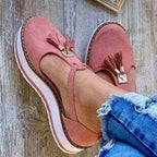Women Summer Sandals Fashion Buckle Strap Solid Cover Heel Flat Platform Heel Casual Summer Strappy Cut Out Closed Toe Sandals Comfy Chunky Slippers For Indoor Outdoor Stevvex
