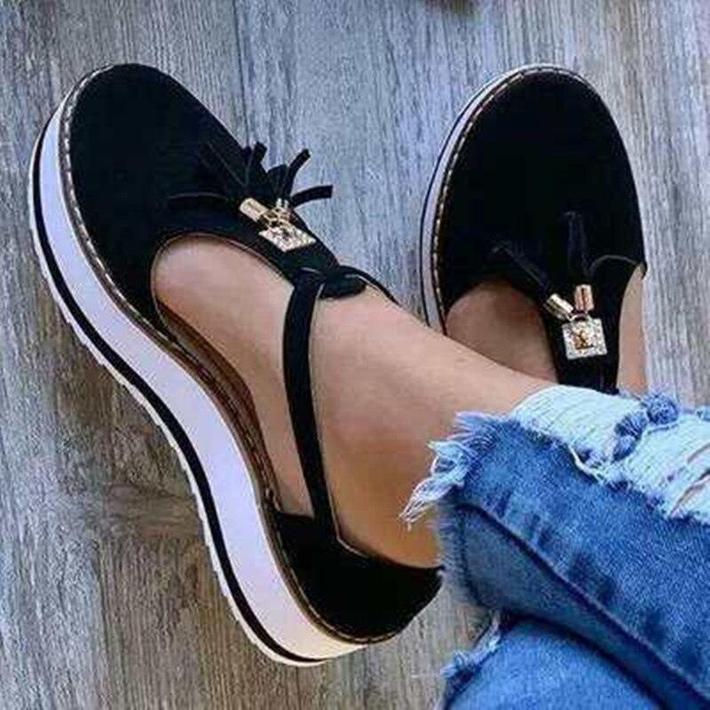 Women Summer Sandals Fashion Buckle Strap Solid Cover Heel Flat Platform Heel Casual Summer Strappy Cut Out Closed Toe Sandals Comfy Chunky Slippers For Indoor Outdoor Stevvex