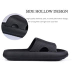 Women Summer Slippers Beach Slide Sandals Flip Flops Non-slip Soft Sole Men Couple Casual Shoes Non-Slip Quick Drying Slipper For Women Men Thick Sole Indoor Home Spa Open Toe Sandals Stevvex