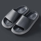 Women Summer Slippers Beach Slide Sandals Flip Flops Non-slip Soft Sole Men Couple Casual Shoes Non-Slip Quick Drying Slipper For Women Men Thick Sole Indoor Home Spa Open Toe Sandals Stevvex