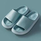 Women Summer Slippers Beach Slide Sandals Flip Flops Non-slip Soft Sole Men Couple Casual Shoes Non-Slip Quick Drying Slipper For Women Men Thick Sole Indoor Home Spa Open Toe Sandals Stevvex