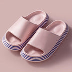 Women Summer Slippers Beach Slide Sandals Flip Flops Non-slip Soft Sole Men Couple Casual Shoes Non-Slip Quick Drying Slipper For Women Men Thick Sole Indoor Home Spa Open Toe Sandals Stevvex