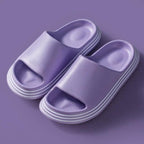 Women Summer Slippers Beach Slide Sandals Flip Flops Non-slip Soft Sole Men Couple Casual Shoes Non-Slip Quick Drying Slipper For Women Men Thick Sole Indoor Home Spa Open Toe Sandals Stevvex