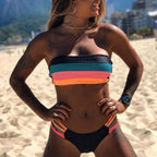 Women Swimsuit Bikini Set New Arrival Women Bandage Bathing Suit Female Swimwear Bathing Suits Beach Wear Bikini Sets Striped Swim Beach Wear Stevvex