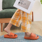 Women Thick Platform Slippers Summer Fashion EVA Soft Sole Beach Slide Sandals Open Toe Soft Home Shoes Non-Slip Soft Shower Spa Bath Pool Gym House Sandals For Indoor And Outdoor Stevvex