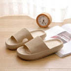 Women Thick Platform Slippers Summer Fashion EVA Soft Sole Beach Slide Sandals Open Toe Soft Home Shoes Non-Slip Soft Shower Spa Bath Pool Gym House Sandals For Indoor And Outdoor Stevvex