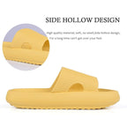 Women Thick Platform Slippers Summer Fashion EVA Soft Sole Beach Slide Sandals Open Toe Soft Home Shoes Non-Slip Soft Shower Spa Bath Pool Gym House Sandals For Indoor And Outdoor Stevvex