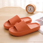 Women Thick Platform Slippers Summer Fashion EVA Soft Sole Beach Slide Sandals Open Toe Soft Home Shoes Non-Slip Soft Shower Spa Bath Pool Gym House Sandals For Indoor And Outdoor Stevvex