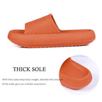 Women Thick Platform Slippers Summer Fashion EVA Soft Sole Beach Slide Sandals Open Toe Soft Home Shoes Non-Slip Soft Shower Spa Bath Pool Gym House Sandals For Indoor And Outdoor Stevvex
