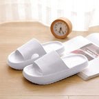 Women Thick Platform Slippers Summer Fashion EVA Soft Sole Beach Slide Sandals Open Toe Soft Home Shoes Non-Slip Soft Shower Spa Bath Pool Gym House Sandals For Indoor And Outdoor Stevvex