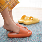 Women Thick Platform Slippers Summer Fashion EVA Soft Sole Beach Slide Sandals Open Toe Soft Home Shoes Non-Slip Soft Shower Spa Bath Pool Gym House Sandals For Indoor And Outdoor Stevvex