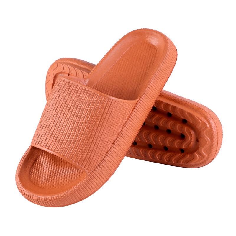 Women Thick Platform Slippers Summer Fashion EVA Soft Sole Beach Slide Sandals Open Toe Soft Home Shoes Non-Slip Soft Shower Spa Bath Pool Gym House Sandals For Indoor And Outdoor Stevvex