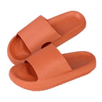 Women Thick Platform Slippers Summer Fashion EVA Soft Sole Beach Slide Sandals Open Toe Soft Home Shoes Non-Slip Soft Shower Spa Bath Pool Gym House Sandals For Indoor And Outdoor Stevvex
