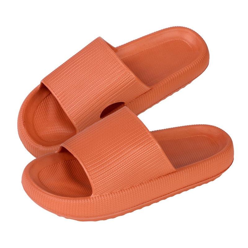 Women Thick Platform Slippers Summer Fashion EVA Soft Sole Beach Slide Sandals Open Toe Soft Home Shoes Non-Slip Soft Shower Spa Bath Pool Gym House Sandals For Indoor And Outdoor Stevvex