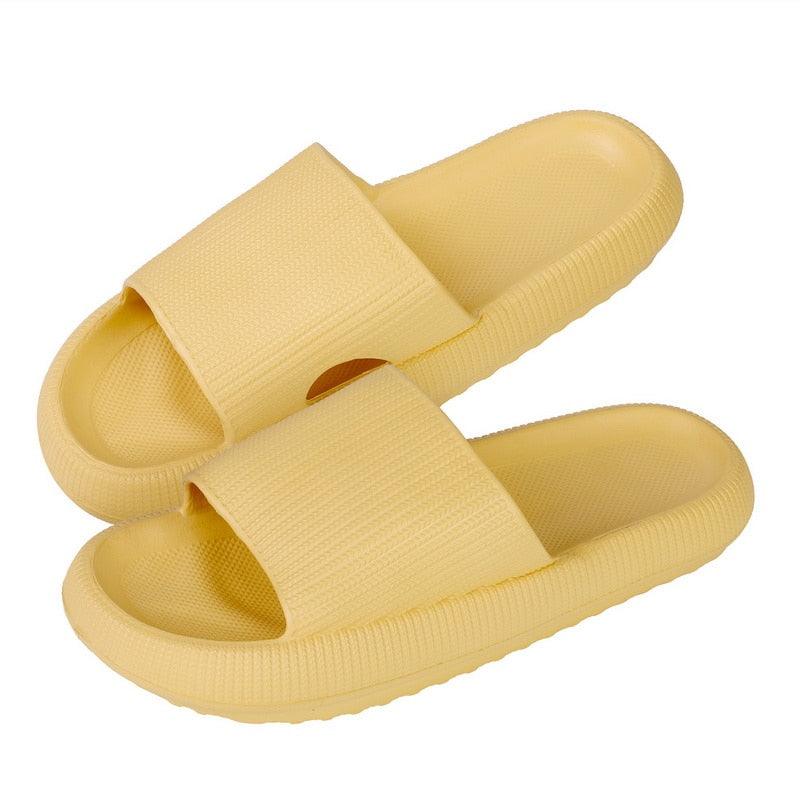 Women Thick Platform Slippers Summer Fashion EVA Soft Sole Beach Slide Sandals Open Toe Soft Home Shoes Non-Slip Soft Shower Spa Bath Pool Gym House Sandals For Indoor And Outdoor Stevvex