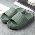 Women Thick Platform Slippers Summer Fashion EVA Soft Sole Beach Slide Sandals Open Toe Soft Home Shoes Non-Slip Soft Shower Spa Bath Pool Gym House Sandals For Indoor And Outdoor Stevvex