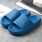 Women Thick Platform Slippers Summer Fashion EVA Soft Sole Beach Slide Sandals Open Toe Soft Home Shoes Non-Slip Soft Shower Spa Bath Pool Gym House Sandals For Indoor And Outdoor Stevvex