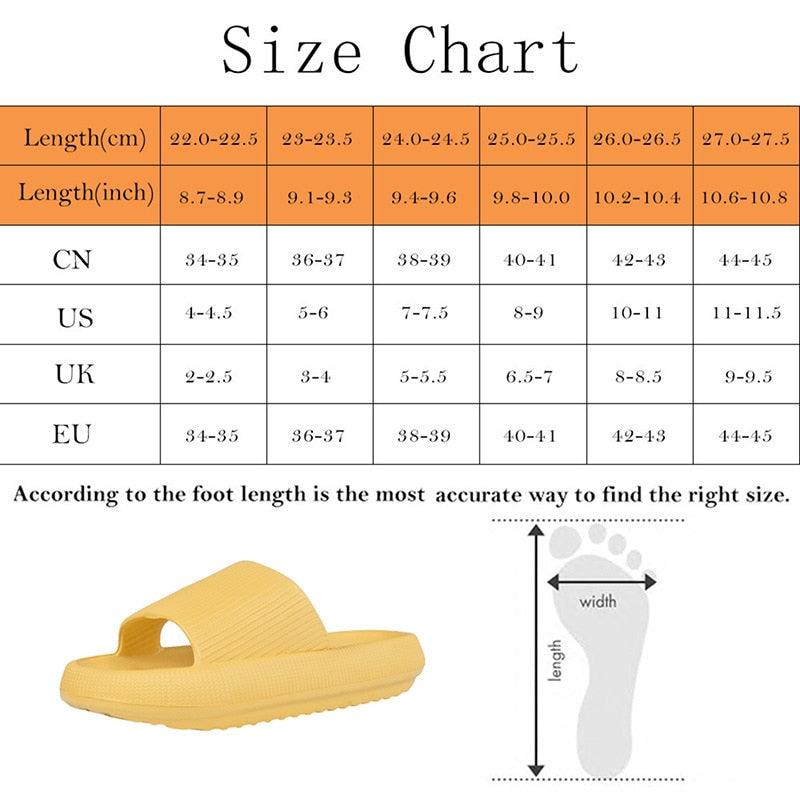Women Thick Platform Slippers Summer Fashion EVA Soft Sole Beach Slide Sandals Open Toe Soft Home Shoes Non-Slip Soft Shower Spa Bath Pool Gym House Sandals For Indoor And Outdoor Stevvex